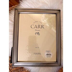 Carr Matte Silver Tone Pewter Finish 8x10 Picture Photo Art Frame